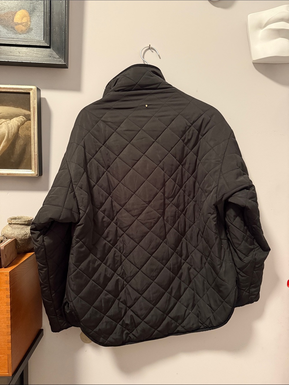 Cuyana Black Quilted Puffer Jacket with Shawl Collar - Picture 6 of 6